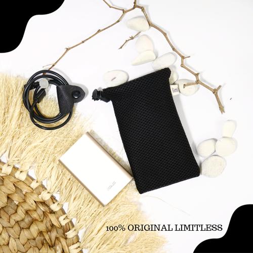 Gambar Pouch Serut / Dompet Powerbank Kekinian - Hitam dari tokolimitless Kab. Sleman Tokopedia