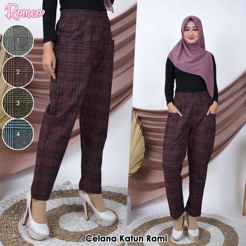 Jual baggy pants katun ramy/baggy pant 