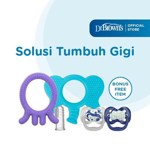 Gambar Dr. Brown's Solusi Tumbuh Gigi / Teether - Elephant dari Dr.Brown's Indonesia Jakarta Utara Tokopedia