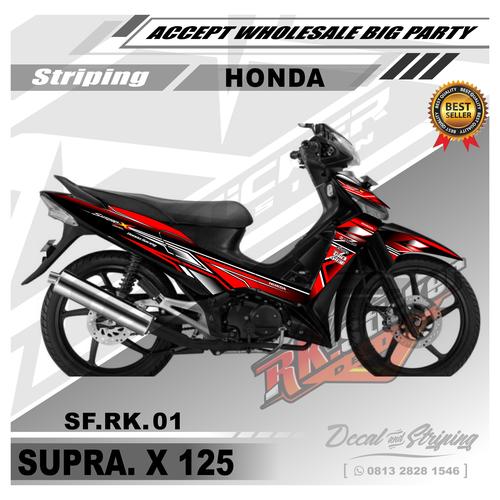 Jual Sticker Striping Variasi Supra X 125 Motif Racing. SF.RK.01 - 4 ...