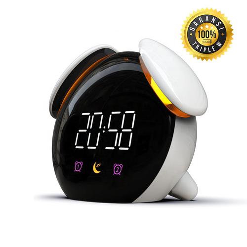 Gambar Triple W Smart LED Digital Alarm Clock Jam Meja Weker Lampu Tidur - Putih dari Triple W Official Jakarta Barat Tokopedia