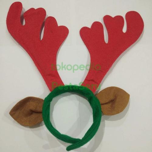 Gambar Bando Natal Tanduk Rusa Polos dari PestaSeru Jakarta Utara Tokopedia