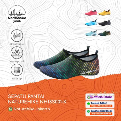 Gambar SEPATU PANTAI NATUREHIKE NH18S001-X ANTI AIR KARET PVC WATERPROOF - 2XL (43-44), BLACK dari Naturehike Jakarta Jakarta Timur Tokopedia