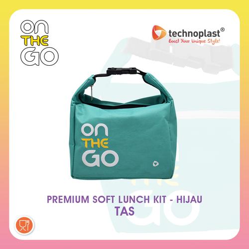 Gambar ONTHEGO PREMIUM SOFT LUNCH KIT / LUNCH BOX SET / TAS BEKAL - Hijau dari Technoplast undefined Tokopedia