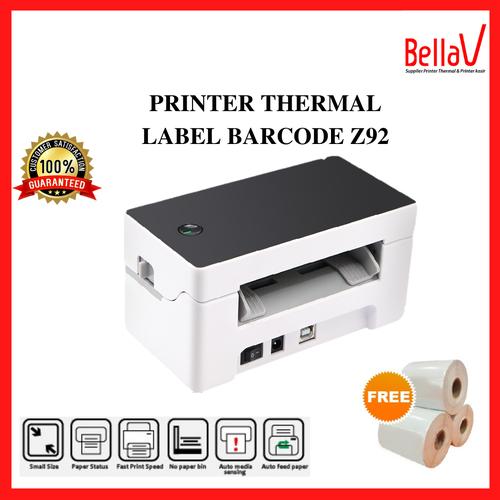 Gambar Printer Thermal Bluetooth Barcode-Label cetak Alamat/Resi Garansi 1Thn dari BellaV Official Jakarta Barat Tokopedia