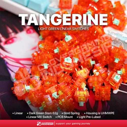 Jual C3 Equalz Tangerine Linear Switch 62g 67g for Mechanical