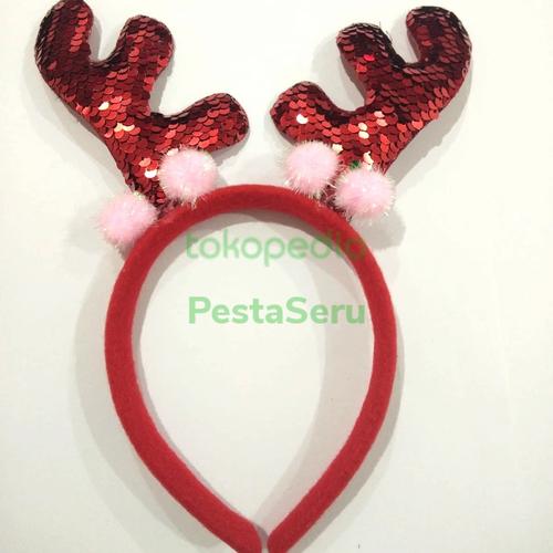 Gambar Bando Natal Tanduk Rusa Lucu Bel Sequin - Bel Coklat dari PestaSeru Jakarta Utara Tokopedia