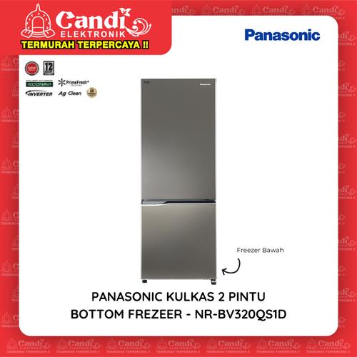 Gambar PANASONIC KULKAS 2 PINTU NR-BV320QS1D - NRBV320 Freezer Bawah 322L dari Candi Elektronik Solo Kota Surakarta Tokopedia
