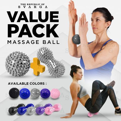 Jual VALUE PACK Spiky Massage Ball PVC Therapy Ball Biru Kota