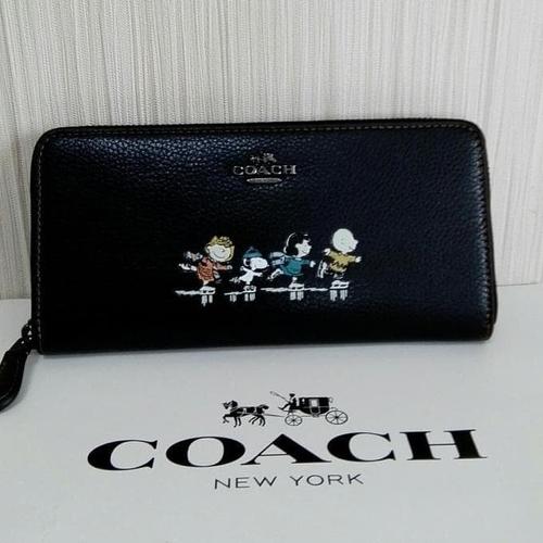 Jual COACH LONG WALLET BLACK WOMEN 100 