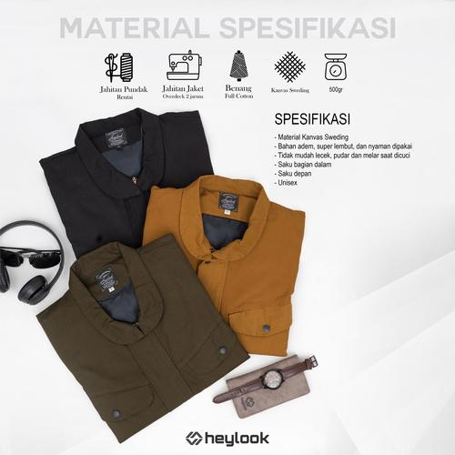 Gambar JAKET PRIA CANVAS FLIGHT CASUAL JAKET PARKA KANVAS PRIA DISTRO HEYLOOK - NAVY, L dari Heylook Official Kota Tangerang Tokopedia