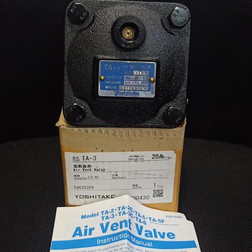 Jual AUTOMATIC AIR VENT VALVE YOSHITAKE TA3 25A PORT 1 INCH JAPAN