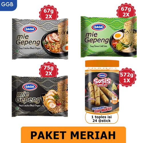 Gambar GAGA Mie Gepeng 6pcs GRATIS GAGA Sosis Loncat Ayam 1 toples (GGB) dari Gaga Official Store Jakarta Selatan Tokopedia