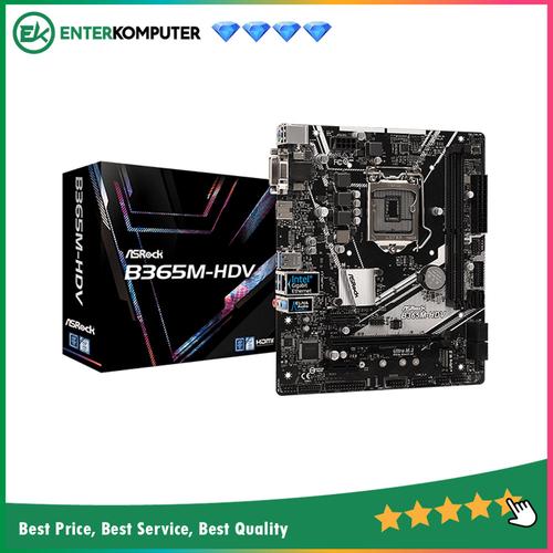 Gambar ASRock B365M-HDV (LGA1151, B365, DDR4, USB3.1, SATA3) dari Enter Komputer Official Jakarta Pusat Tokopedia