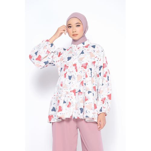 Gambar ZM Zaskia Mecca - Zana White Blouse - Jelita Indonesia - Edisi Jakarta - M dari Zaskia Mecca Official Kab. Bekasi Tokopedia