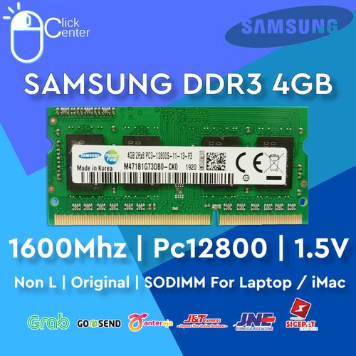 Jual RAM LAPTOP SAMSUNG DDR3 4GB 1600 Mhz PC 12800 SODIMM