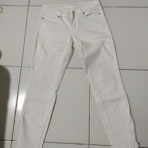 Loft white jeans curvy skinny ankle 
