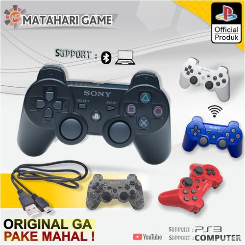 Jual Stik Stick PS3 Wireless Playstation 3 + Kabel Charger Hitam