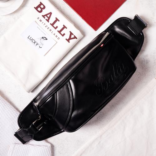 Jual Bally Sky Leather Bum Bag In Black ORIGINAL 100 Jakarta Barat