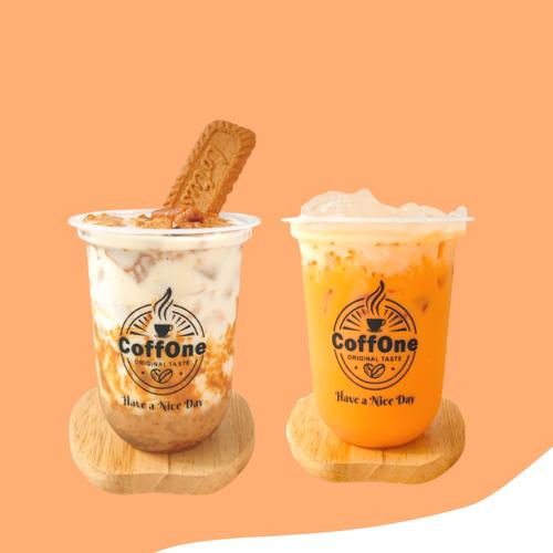Gambar Coffee Biscoff Free Thai Tea dari CoffOne Pasger Kota Makassar Tokopedia