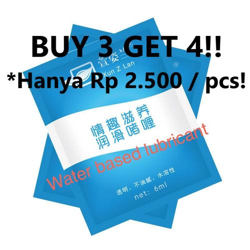 Jual [6 ml] Xun Z Lan Personal Sachet Lubricant Pelumas Alat Terapi