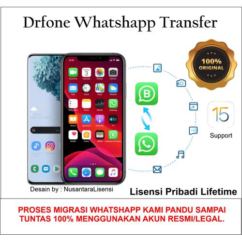 Gambar Drfone Whatsapp Transfer Original Lifetime - Lisensi Sewa dari NusantaraLisensi Kab. Bekasi Tokopedia