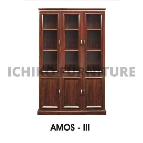 Jual Lemari Kantor Kayu 6 Pintu ICHIKO AMOS Wood Exclusive Arsip Kota Tangerang