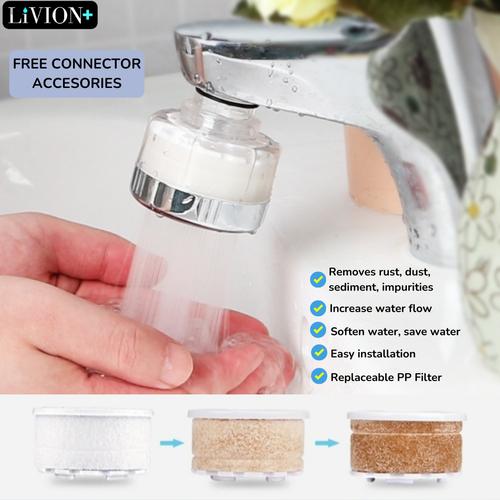 Jual Filter Air Kran PP Microfiber LiVION+ / Saringan Air Keran