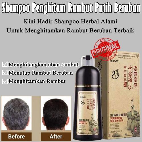 Promo Shampo Penghitam Pewarna Rambut Uban Sin Hair Shampoo Zhi Ran Mei