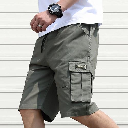 Jual short cargo pants - abu tua - Kab 
