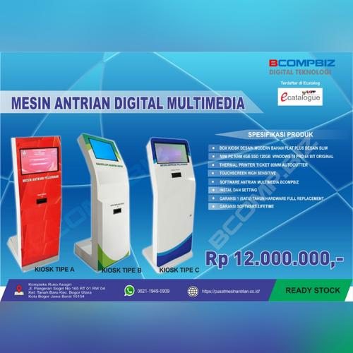 Foto Produk PAKET MESIN ANTRIAN TOUCHSCREEN PAKET BASIC dari Bcompbiz Digital Teknologi