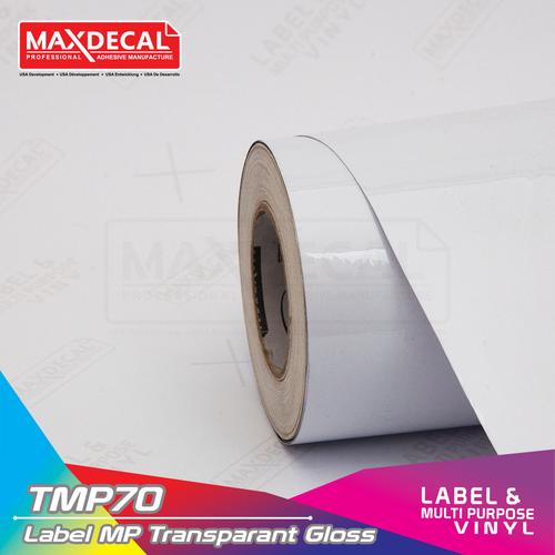 Jual [105cm] MAXDECAL TMP70 Transparent Label Vinyl Printable ROLL ...