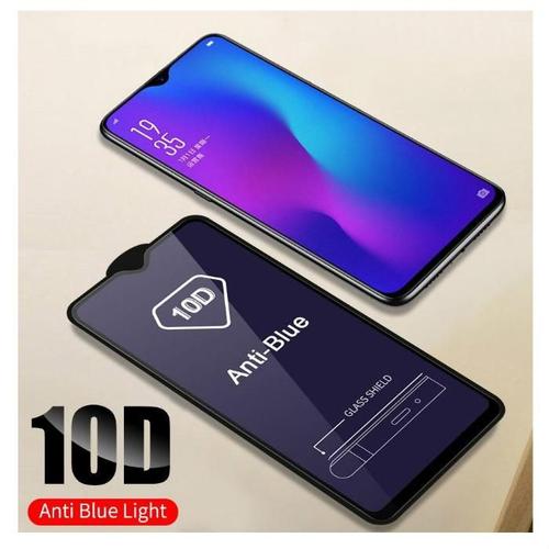 Jual Samsung Galaxy M10 M20 M30 Tempered Glass Blue full Cover - Main Image