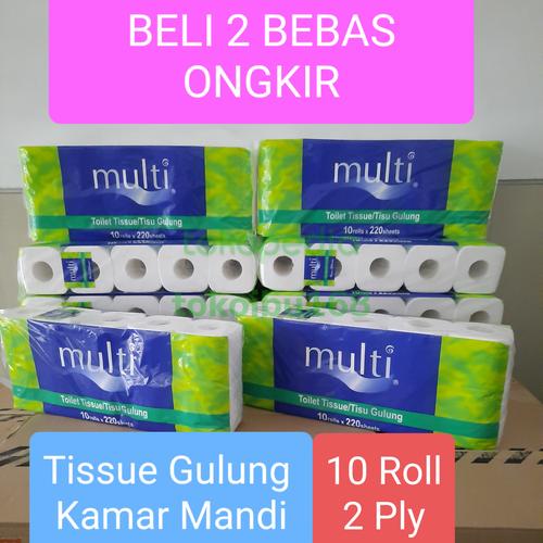 Jual TISSUE TOILET MULTI 220 SHEET 10 ROLL, TISU KAMAR MANDI, BATHROOM - Jakarta Utara ...