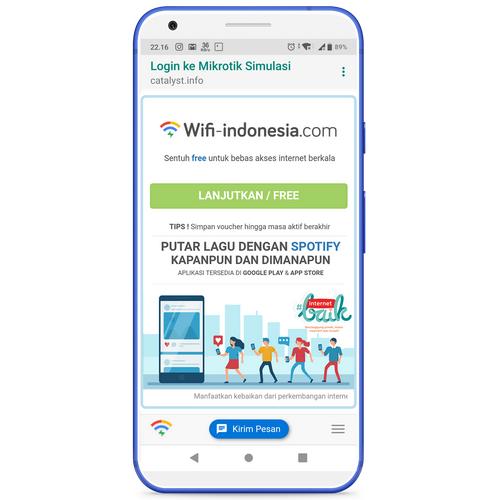 Gambar LOGIN PAGE HOTSPOT MIKROTIK - Original Resmi Wifi-indonesia.com - Free/Lanjutkan dari LIVEON Kab. Kudus Tokopedia