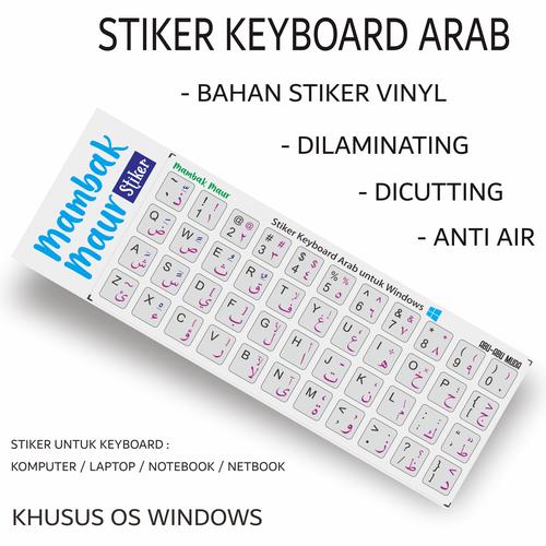 Jual Stiker Keyboard Arab Abu Abu Muda Untuk Laptop Silver Bahan Vinyl Kota Tangerang Mambak Maur Tokopedia