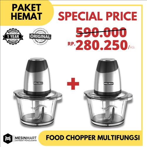 Gambar PROMO Food Chopper Blender WILLMAN Giling Daging Bumbu Rempah Dapur dari MesinMart Jakarta Timur Tokopedia