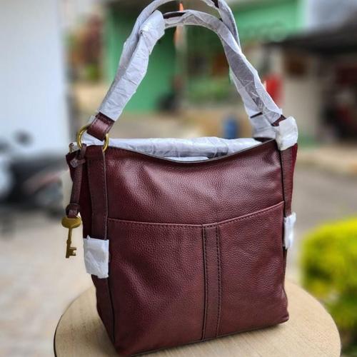 Jual Tas Fossil Sam Shopper Claret Red 