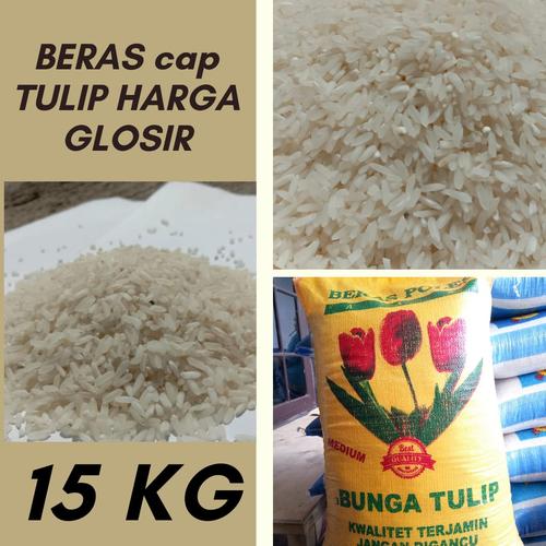 BERAS CAP TULIP HARGA TERMURAH 15KG 