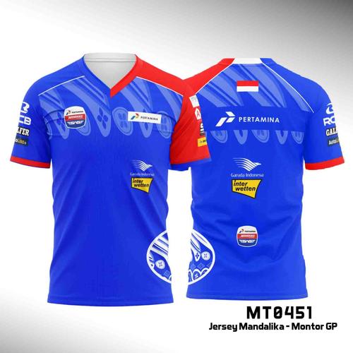 Gambar BAJU KAOS JERSEY MANDALIKA MONTOR GP BALAPAN INDONESIA ADA SIZE JUMBO - XS dari WF-Cloth Kota Semarang Tokopedia