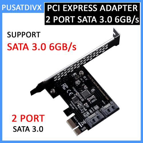 Gambar PCI Express 2 Port Sata 3.0 6gbps Expansion Adapter PCI-E PCIE PC HDD dari pusatdivx Kota Surabaya Tokopedia