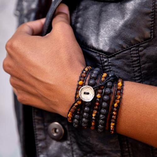 Promo Gelang Tali Ikat Tiger Eye and 