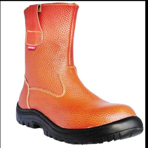 Jual Sepatu Safety Kulit Asli SNI ISO EN 20345 Handymen NBR S 802 Hitam