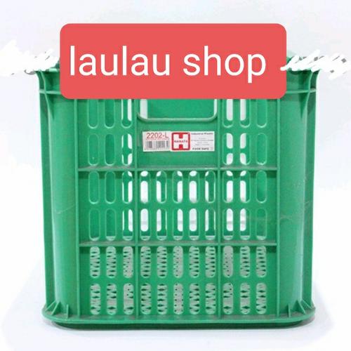 Gambar 52x37x33 Box Container Hanata 2202 L Keranjang Industri HNT Lubang dari laulau Jakarta Barat Tokopedia
