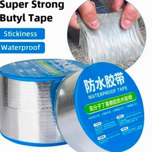 Jual Lakban aluminium foil anti air isolasi pipa talang waterproof tape