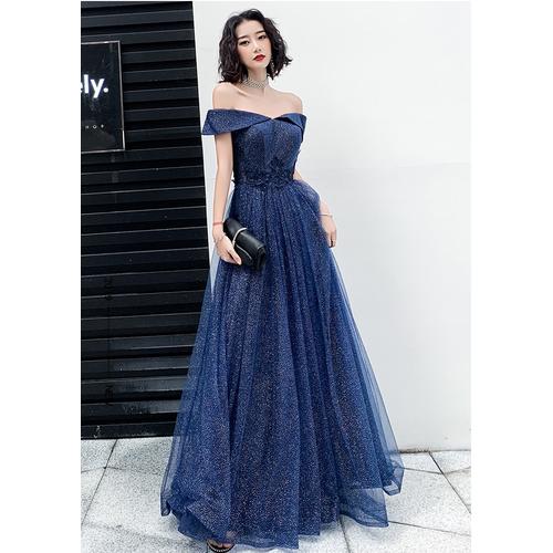 Jual Gaun Pesta 2110010 Biru Dongker 