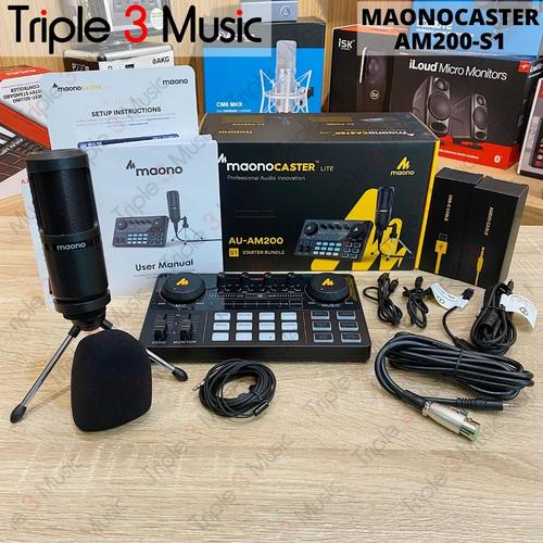 Gambar MAONOCASTER Lite Maono AM200 S1 STARTER BUNDLE Paket podcast dari triple3music Kota Bandung Tokopedia