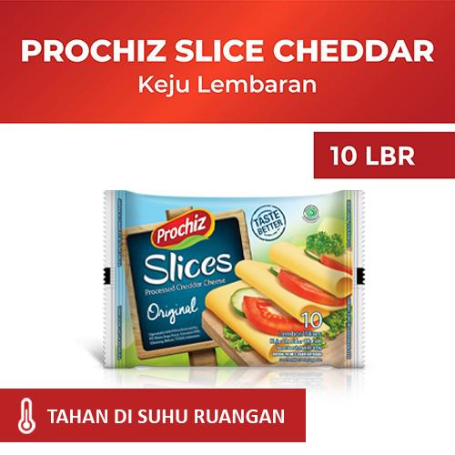 Gambar Keju PROCHIZ Slice Cheddar 10's dari Prochiz Tokopedia