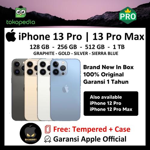 Jual NEW iPhone 128GB 256GB 512GB 12 Pro / Max Blue Gold Graphite 13