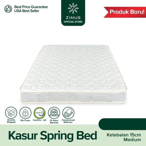 Gambar Zinus Kasur Spring Bed Mattress in a box Tebal 15cm - 90 x 200 dari Zinus Official Store Jakarta Timur Tokopedia